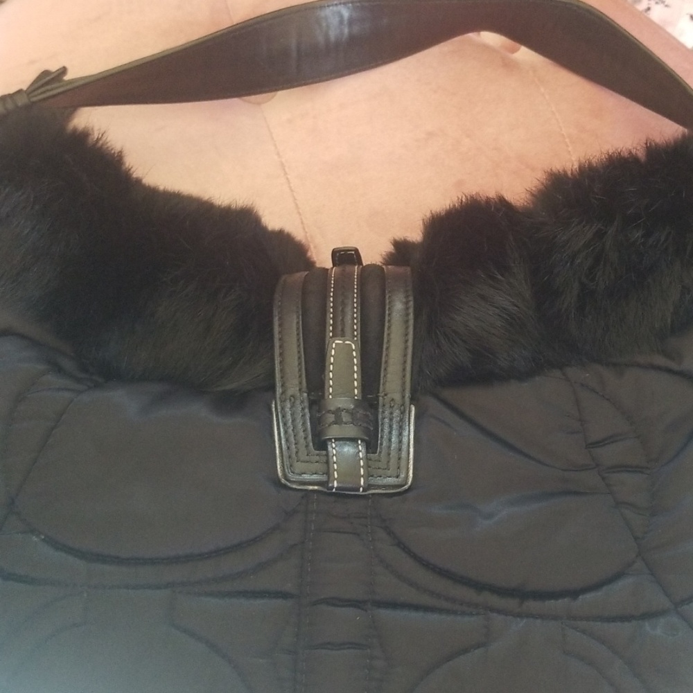 Coach Rabbit Fur Purse - Picture 3 of 8
